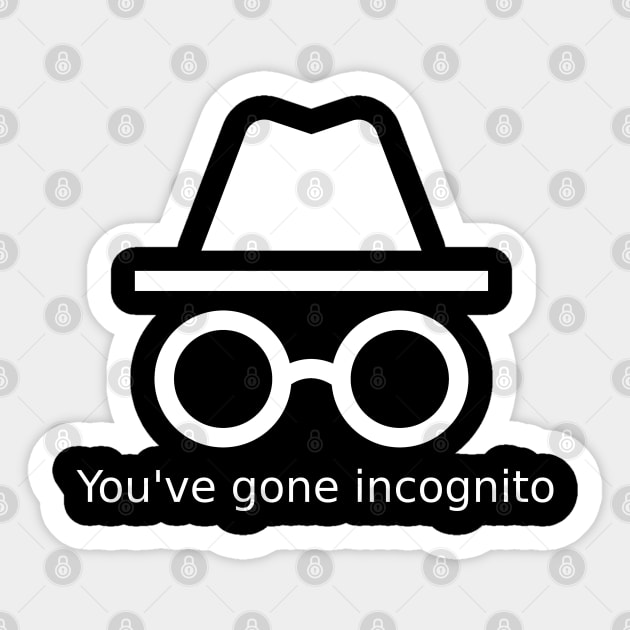 Incognito Mode Sticker by GeekyShop